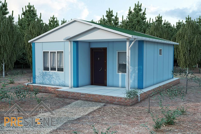 53 m² | 2+1 | Prestone Tek Katlı Prefabrik Ev