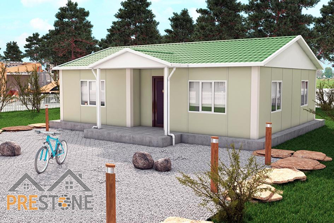 82 m² | 2+1 | 3+1 | Prestone Tek Katlı Prefabrik Ev