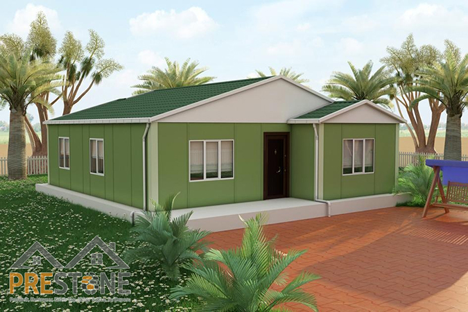 86 m² | 3+1 | Prestone Tek Katlı Prefabrik Ev