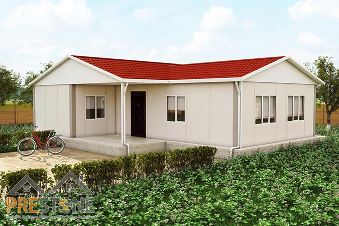 93 m² | 2+1 | Prestone Tek Katlı Prefabrik Ev