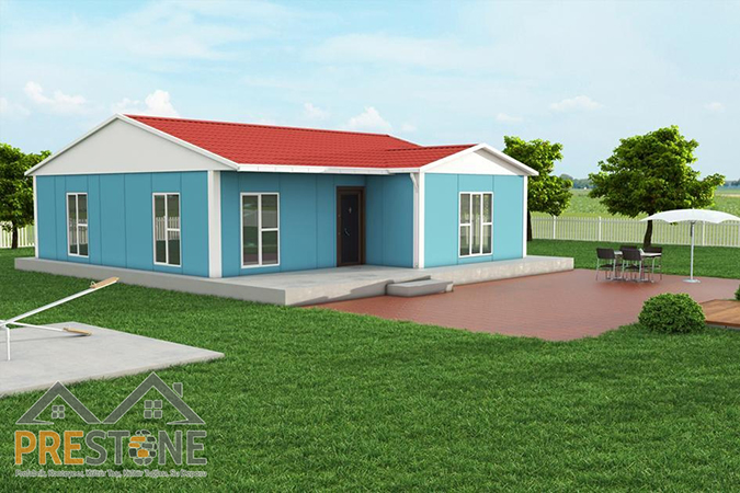 113 m² | 3+1 | Prestone Tek Katlı Prefabrik Ev