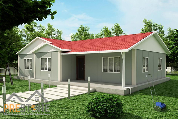 137 m² | 3+1 | Prestone Tek Katlı Prefabrik Ev