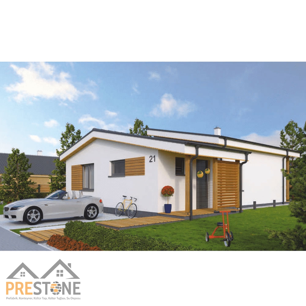 86 m2 Prestone Tek Katlı Çelik Konut