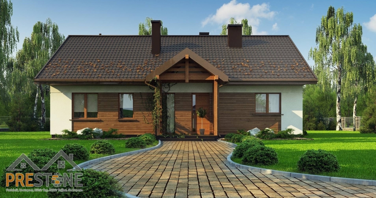 118 m2 Prestone Tek Katlı Çelik Konut