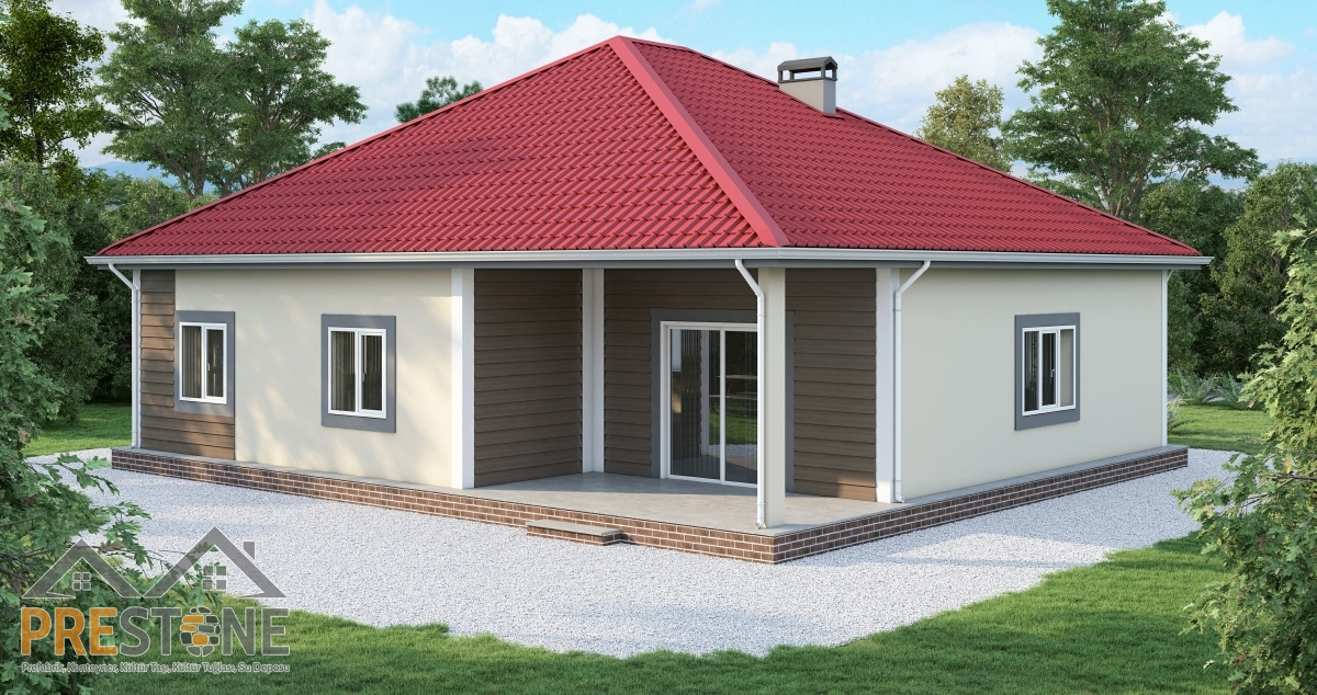 131 m2 Prestone Tek Katlı Çelik Konut