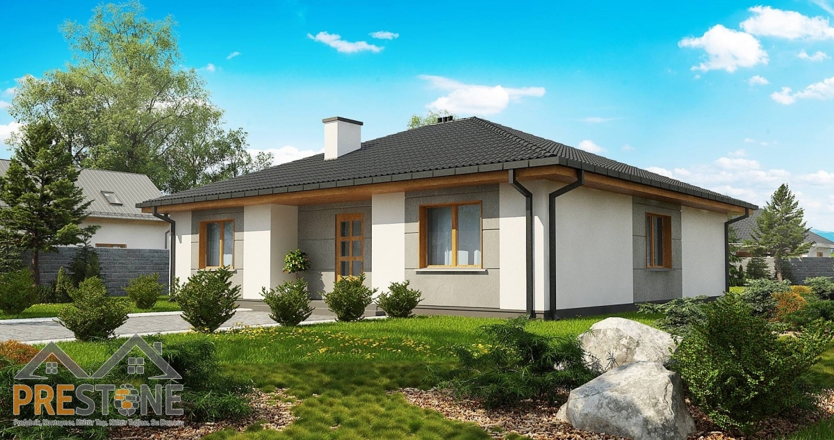 138 m2 Prestone Tek Katlı Çelik Konut
