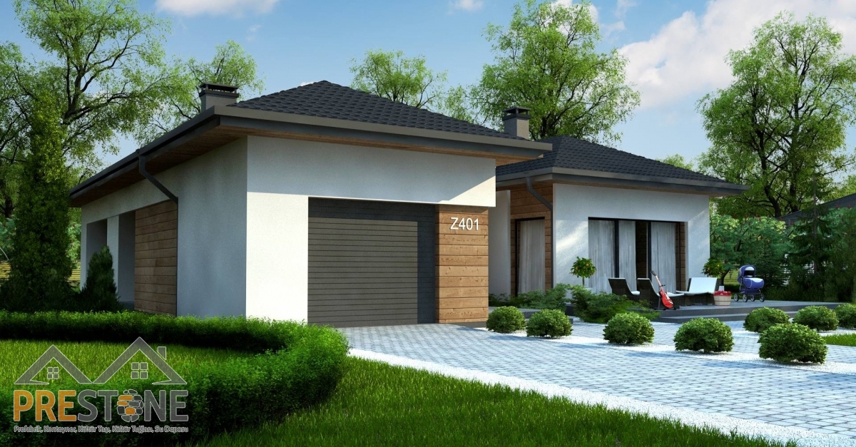 154 m2 Prestone Tek Katlı Çelik Konut