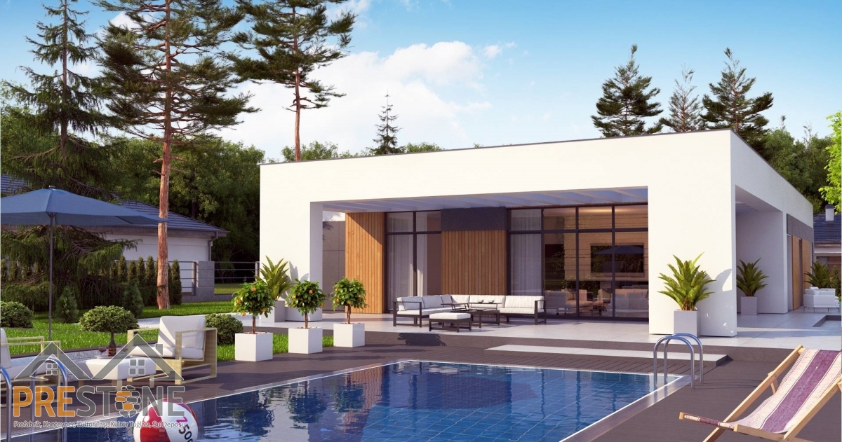 219 m2 Prestone Tek Katlı Çelik Konut