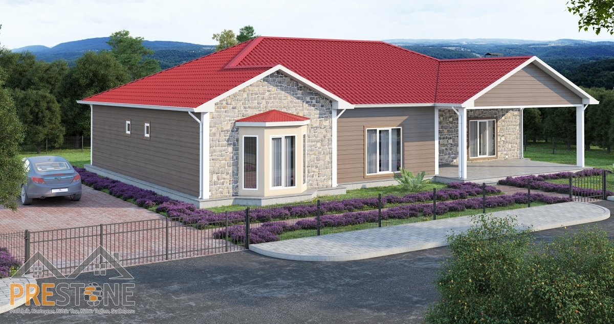 227 m2 Prestone Tek Katlı Çelik Konut