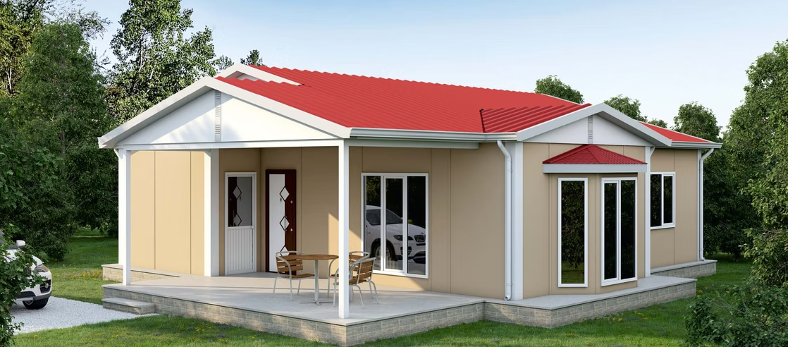 100 m² | 3+1 | Prestone Tek Katlı Prefabrik Ev